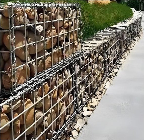 Gabion Walls for Landscape Design and Decoration