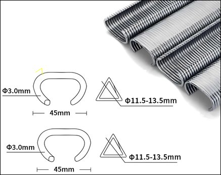 Gabion Cage Assembly Hog Rings for C-Ringer